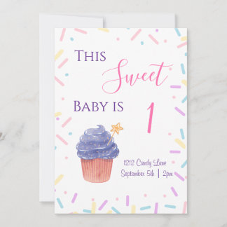 Sprinkle Birthday-inbjudan Inbjudningar