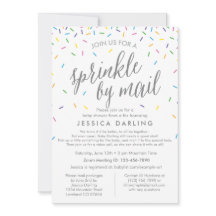 Sprinkle by Mail Baby Shower-inbjudan