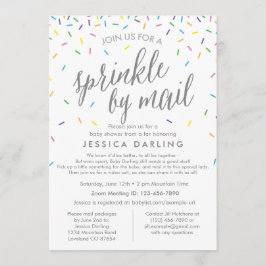 Sprinkle by Mail Baby Shower-inbjudan Inbjudningar