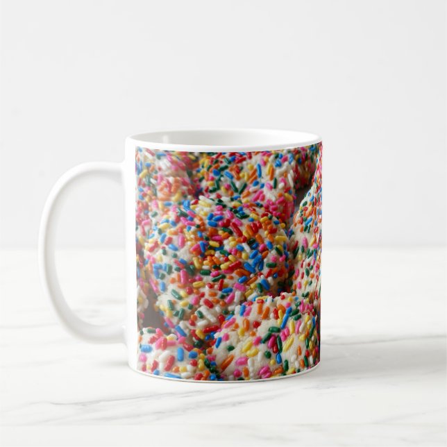Sprinkle Cookies Roligt Baking Photography Kaffemugg (Vänster)