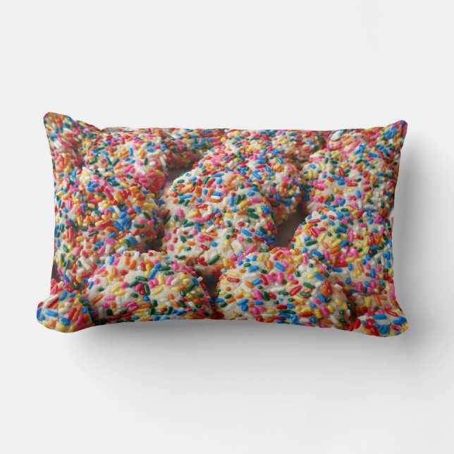 Sprinkle Cookies Roligt Baking Photography Lumbarkudde (Framsida)
