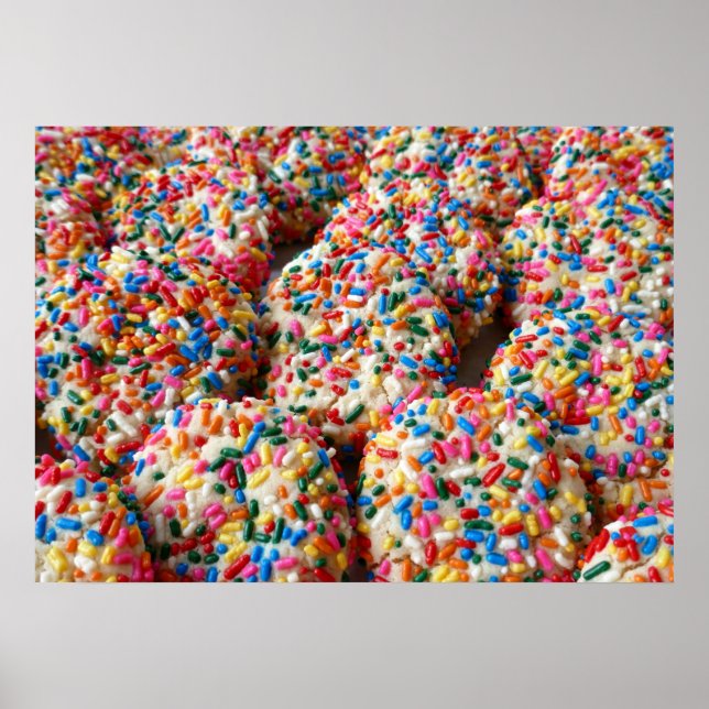Sprinkle Cookies Roligt Baking Photography Poster (Framsidan)