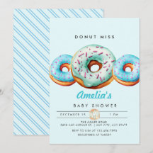 Sprinkle Donut | Cute Blue Baby Shower