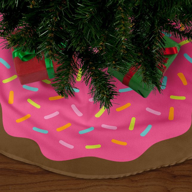 Sprinkle Donut Cute Julgran Skirt Julgransmatta Fleece (Skapare uppladdad)