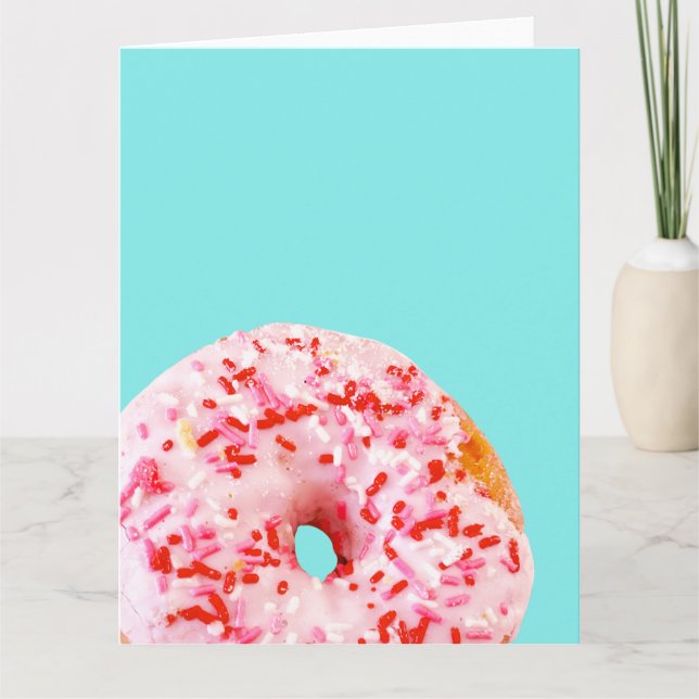 Sprinkle Donut Kort (Framsida)