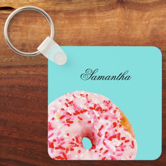 Sprinkle Donut Nyckelring (Framsida)