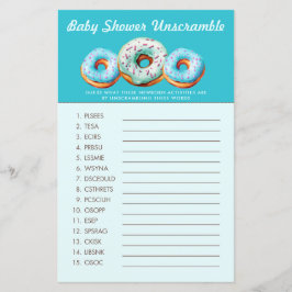 Sprinkle Donut | Ordsällskap | Baby Shower-spel 