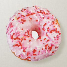 Sprinkle Donut Rund Kudde