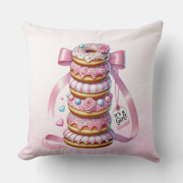 Sprinkle Donuts Rosa Ribbon Dekorativ kudde