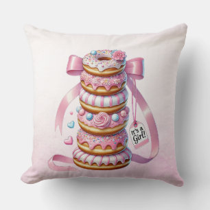 Sprinkle Donuts Rosa Ribbon Dekorativ kudde