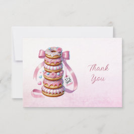 Sprinkle Donuts Rosa Ribbon - tackkort Tack Kort