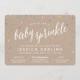 Sprinkle-inbjudningar till baby | Kraft Inbjudningar