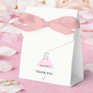 Sprinkle Kärlek Rosa Girl Shower Party Presentaskar