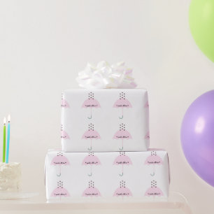 Sprinkle Kärlek Rosa Girl Shower Party Presentpapper