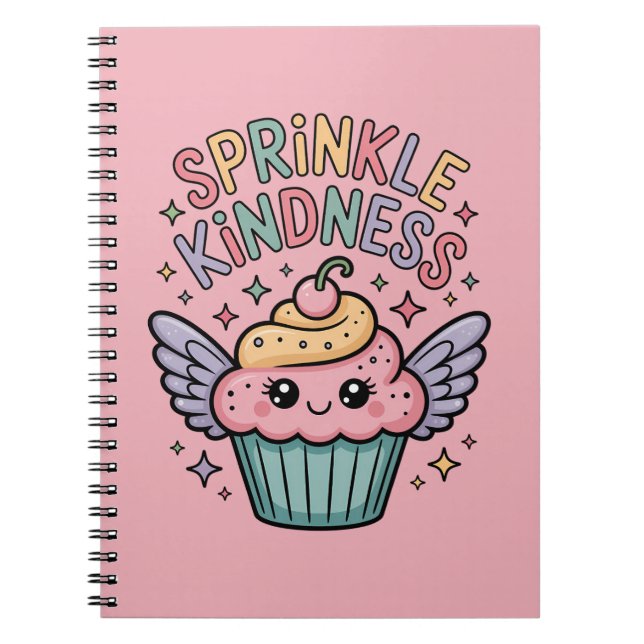 Sprinkle Kindness | Cupcake Anteckningsbok (Framsidan)