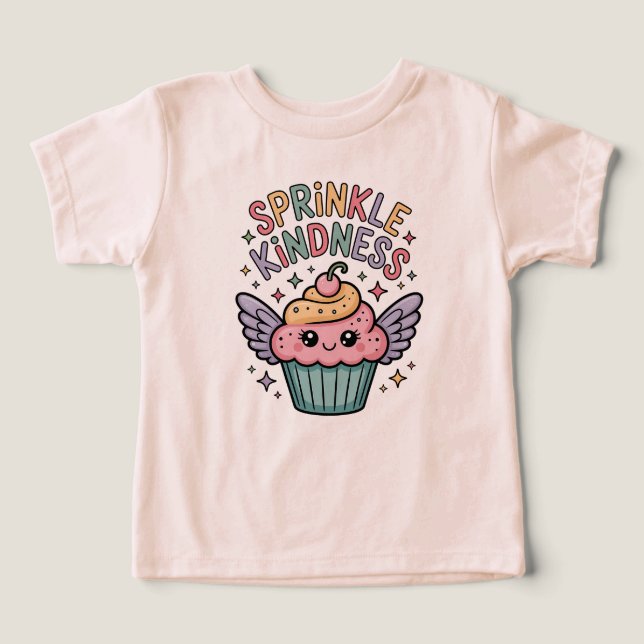 Sprinkle Kindness | Cupcake T Shirt (Design Framsida)