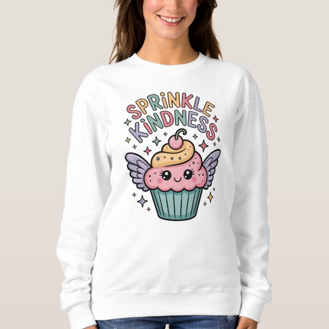 Sprinkle Kindness | Cupcake T Shirt (Framsida)