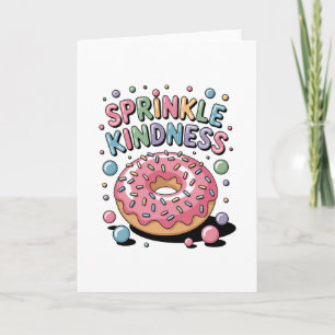 Sprinkle Kindness Donut Kort