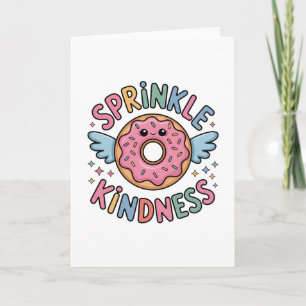 Sprinkle Kindness Donut Kort