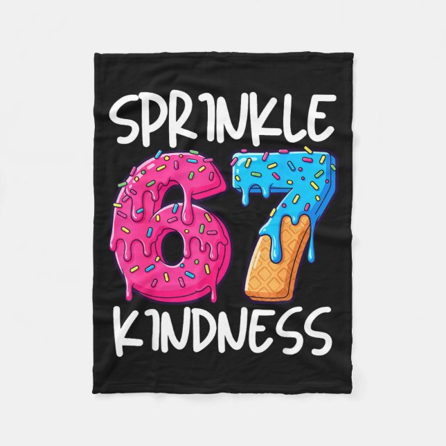 Sprinkle Kindness Family Matching Doughnut Ice-cre Fleecefilt (Framsidan)