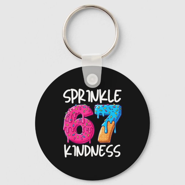 Sprinkle Kindness Family Matching Doughnut Ice-cre Nyckelring (Framsida)
