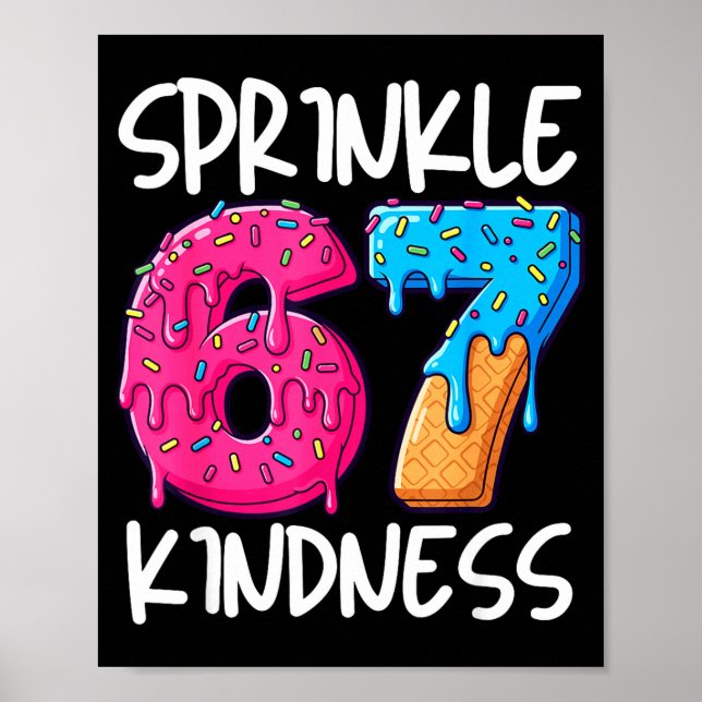 Sprinkle Kindness Family Matching Doughnut Ice-cre Poster (Framsidan)