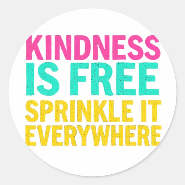 Sprinkle Kindness: inspirationsoffert Runt Klistermärke (Framsida)