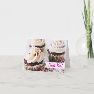 Sprinkle-Muffinsar, Tack Kort