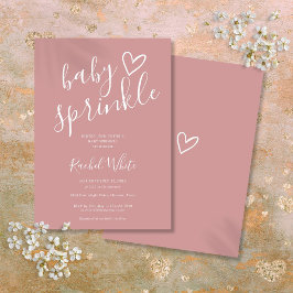 Sprinkle Shower för Dusty Ro Flicka Baby Inbjudningar