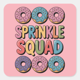 Sprinkle Squad | Baby Sprinkle Fyrkantigt Klistermärke