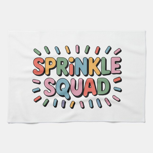 Sprinkle Squad | Baby Sprinkle Kökshandduk (Horisontell)