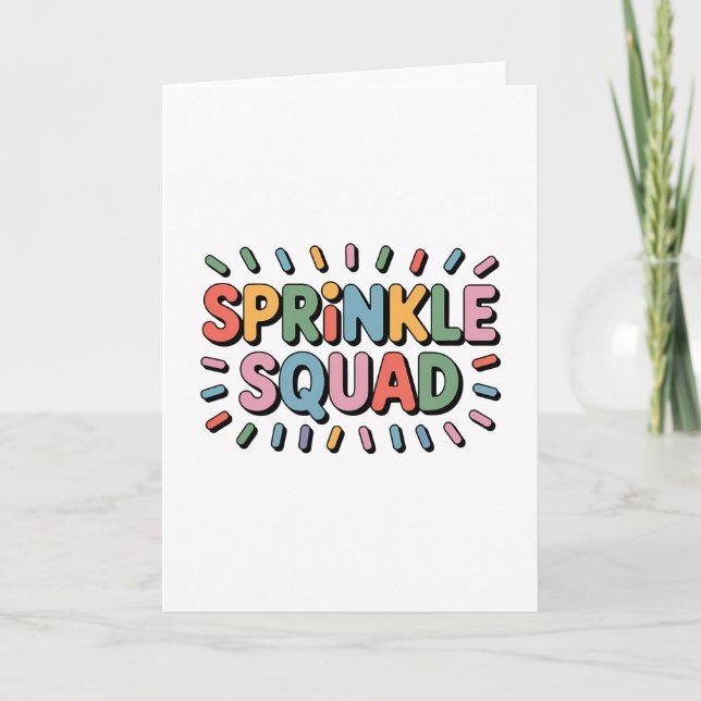 Sprinkle Squad | Baby Sprinkle Kort (Framsida)