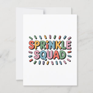 Sprinkle Squad Baby Sprinkle Vykort