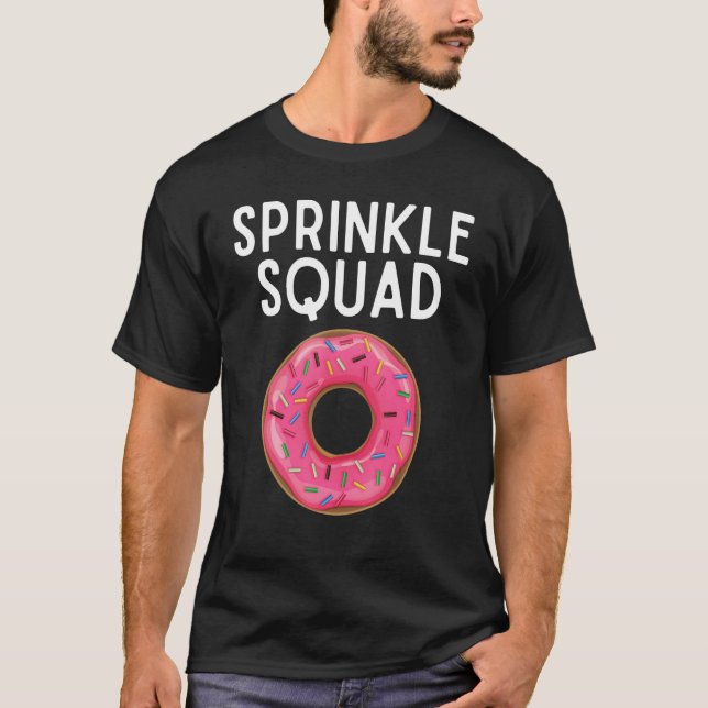 Sprinkle Squad Donut Älskare Matching Birthday Par T Shirt (Framsida)