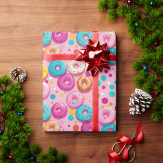 Sprinkled Delight Donut Wrapping Papper Presentpapper