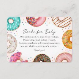 Sprinkled Donut Bokar för inbjudan till Baby Infog