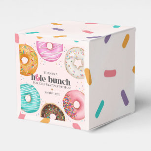 Sprinkled Donut-Födelsedagsfest eller Baby Shower Presentaskar
