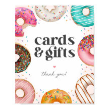Sprinkled Donuts Födelsedagskort och Gifts-tecken