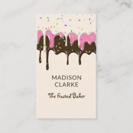 Sprinkled Frosting Baker Bakery Visitkort