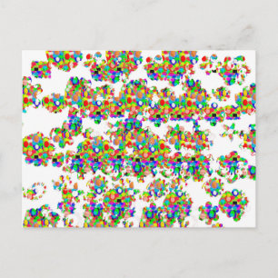 SPRINKLED Jewel Dekorations NAMNTECKNING konst av Vykort