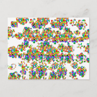 SPRINKLED Jewel Dekorations NAMNTECKNING konst av Vykort