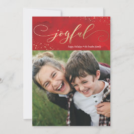 Sprinkled Joy Faux Foil-Helgdag Card Julkort
