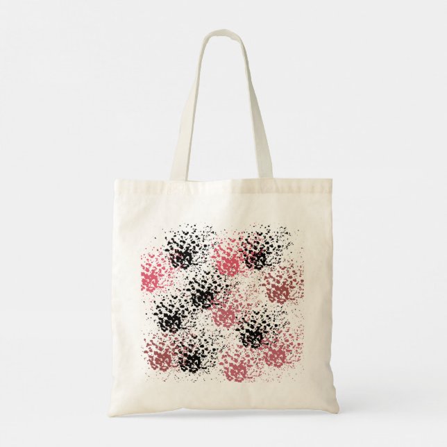Sprinkled Paint Design Tote Bag Tygkasse (Baksida)