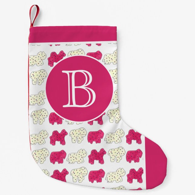 Sprinkler av circus Animal Cookies, frostigt Liten Julstrumpa (Framsidan)