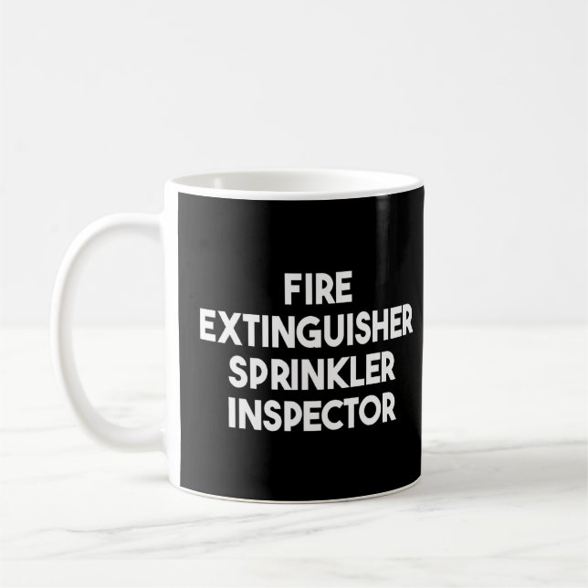 Sprinkler-inspektör för brandsläckare kaffemugg (Vänster)