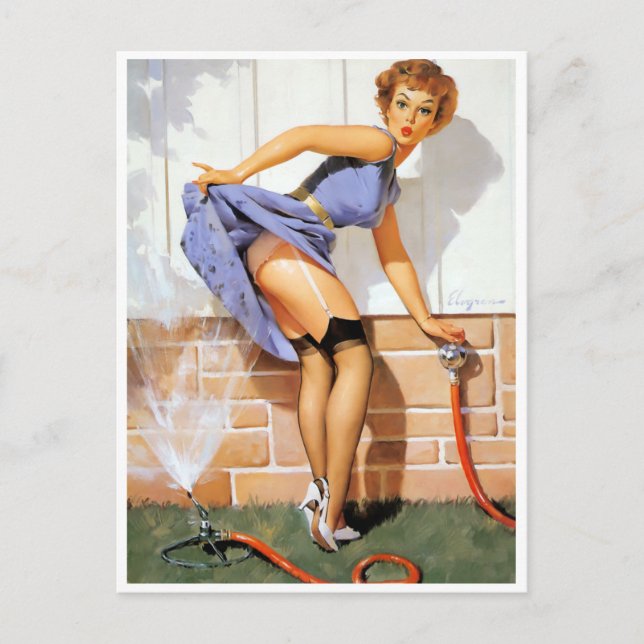 Sprinkler-stift upp vykort (Framsida)