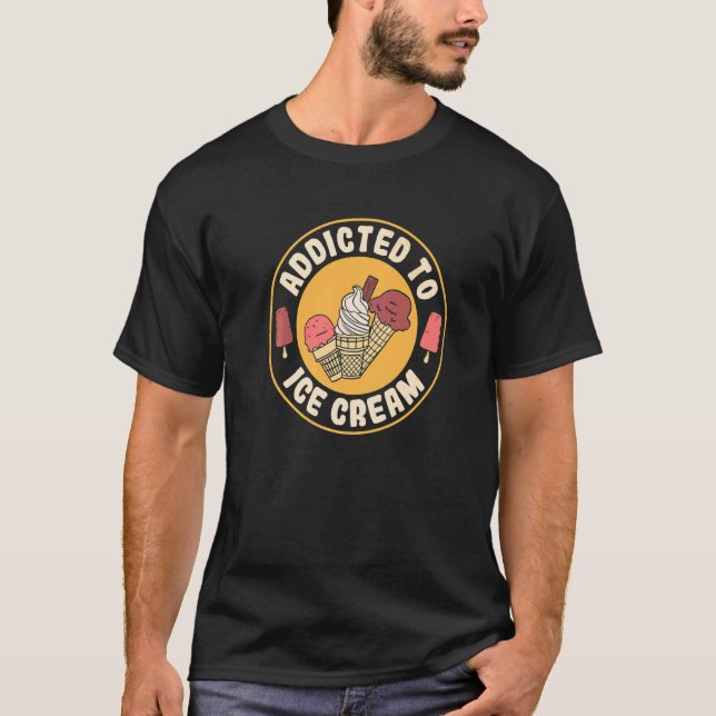 Sprinkles Beroende för iskräm T Shirt (Framsida)