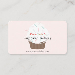 Sprinkles Cupkaka  Rosa Bakery Affärskort Visitkort
