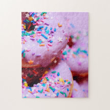 Sprinkles Donut Photography Complex Jigszle Puzzle