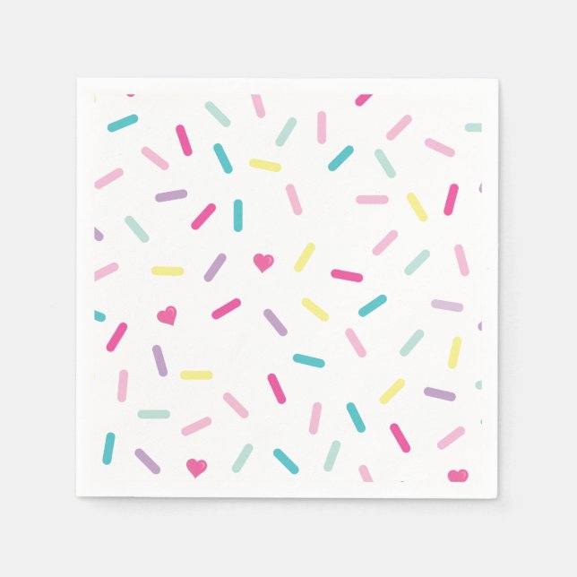 Sprinkles Glasskaka och födelsedagsglass Pappersservett (Framsidan)